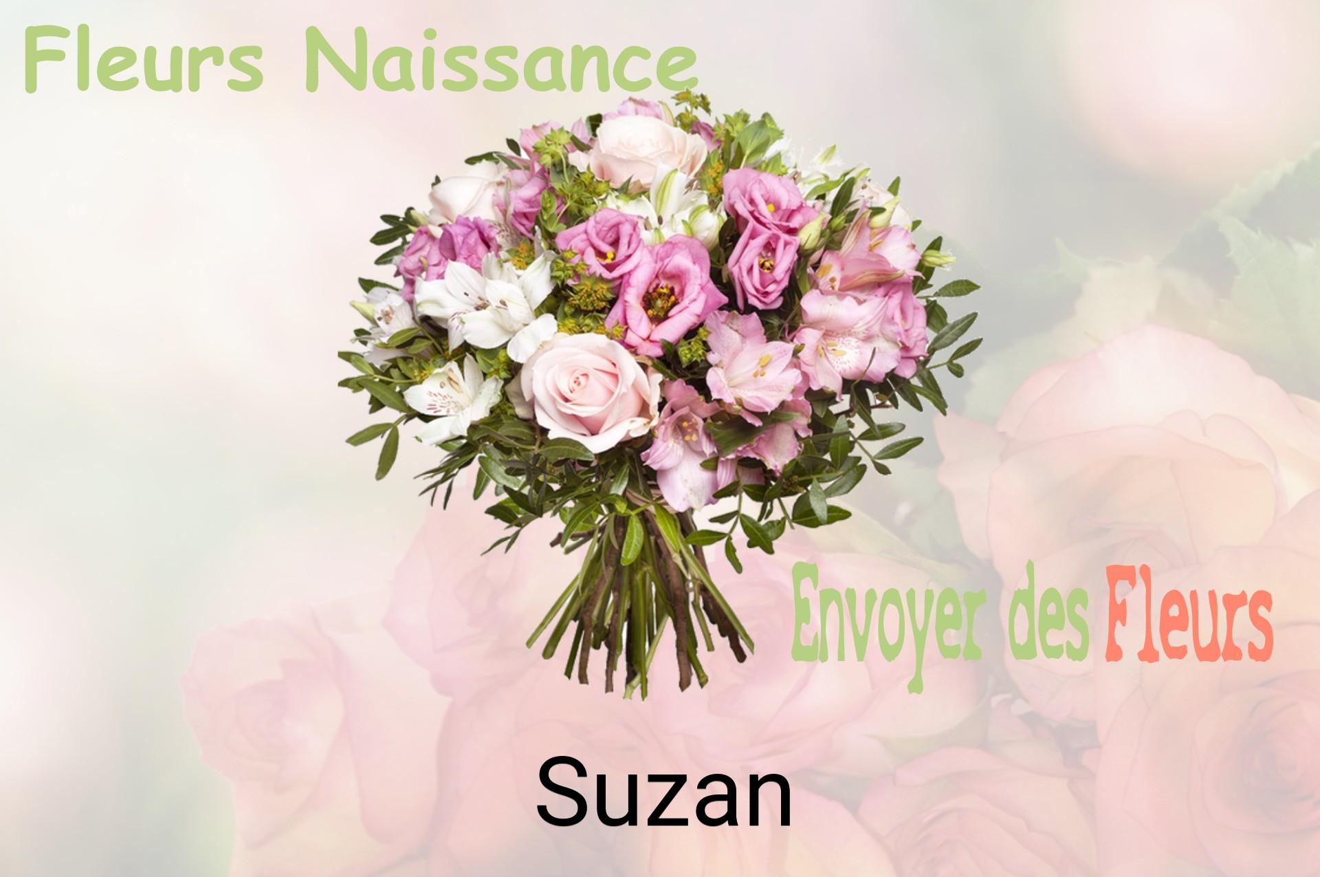 Bouquet de fleurs de naissance livré à Suzan