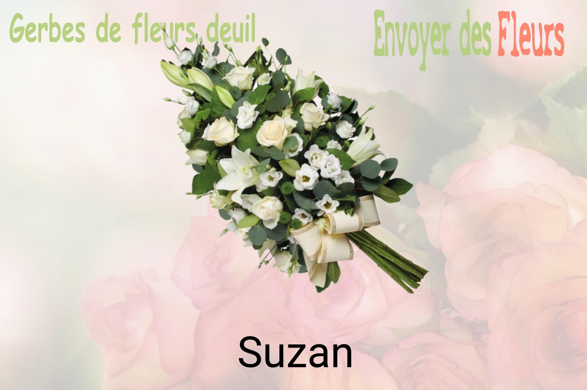 Gerbe de fleurs de deuil livrée à Suzan